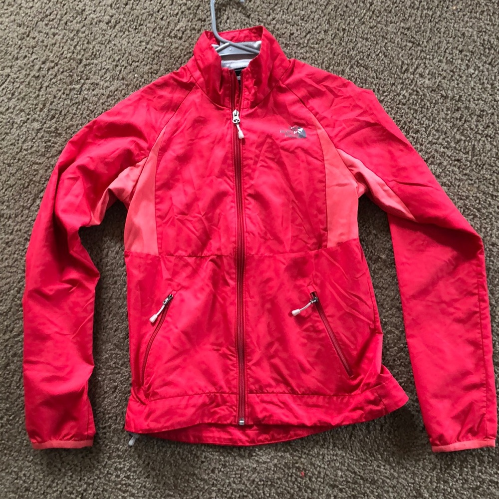 North face salmon lightweight jacket